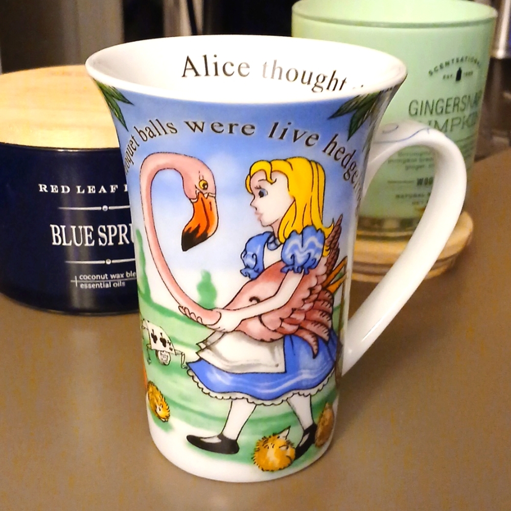 Alice in wonderland coffee mug